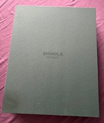 Shinola Large 7” x 9” Journal – black boxed, Cream Linen color,Ruled, 192 Pages