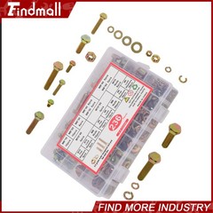 236PCS M6 M8 M10 Heavy Duty Bolts and Nuts Assortment Kit Grade 8.8 Alloy Steel