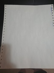 Dot Matrix Tractor Feed Computer Paper — Approx 17lbs 9.5 X11