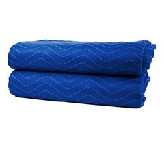 6Pk 72″x80″ (85 lb./dz. Wt) Furniture Blue Moving Blankets Pads Woven Polyester
