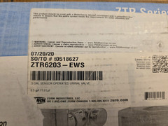 Zurn ZTR6203-EWS AQUASENSE ZTR Exposed Sensor Piston Flush Valve, 0.5 GPF