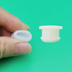 White Silicone Rubber Hole Plugs Snap-on Blanking End Caps Seal Stopper 2.5-14mm