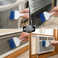 HVAC Coil Cleaning Brush Long Bristle For AC Evaporator Refrigerator Fins