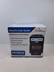 Royal Sovereign QS-1AC Quick Sort Coin Sorter Counter Machine Tested Works W Box