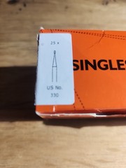 48 Total MEISINGER SINGLES DENTAL DIAMOND DISPOSABLE BURS US 330 48 PEAR SHAPE