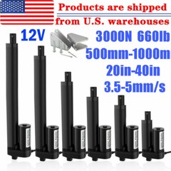 12V Electric Linear Actuator Motor 3000N 660lb 800mm 32″ Heavy Duty Fast IP65