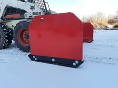 8′ Global Euro Quick Attach 30″ Snow Pusher Box Plow New Holland Case John Deere