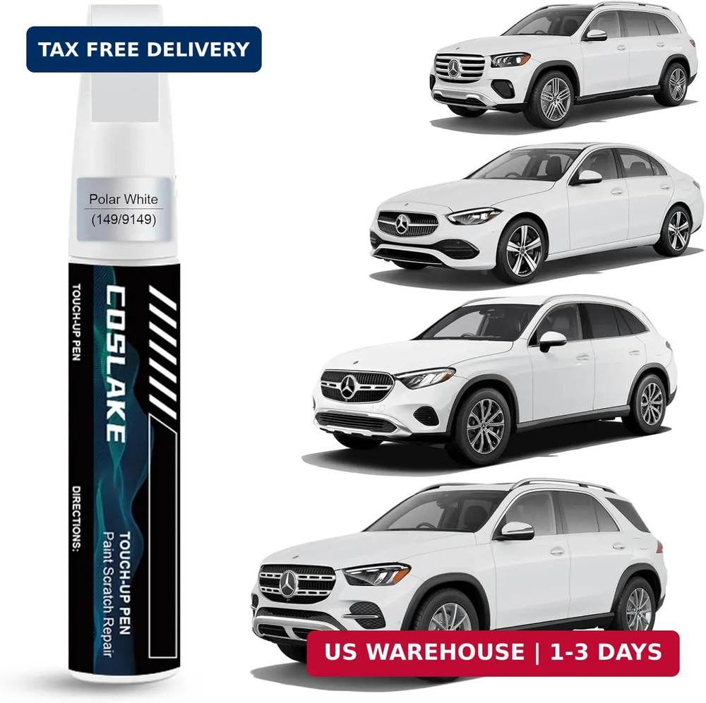 Car Touch Up Paint(Polar White(149/9149)) for Mercedes-Benz, Car Paint Scratch R