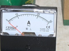 NEW 30 A AC AMP CURRENT AMMETER ANALOG PANEL CORRENT METER INTERNAL SHUNT USA