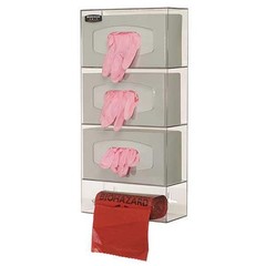Bowman Dispensers Ps004-0111 Glove Dispenser, Petg, Holds (3) Boxes, Bag Roll