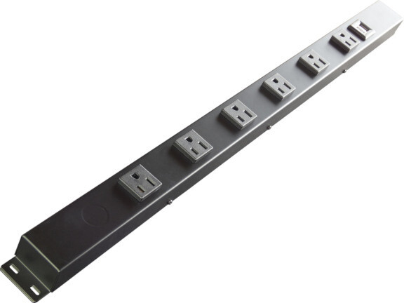 24″ 6-Outlet Hardwired Power Strip with USB, HU2061