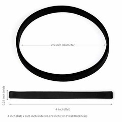Grifiti Band Joes 4 x 0.25 Inch Silicone Bands Cooking Wrist Cards Wraps Boxes