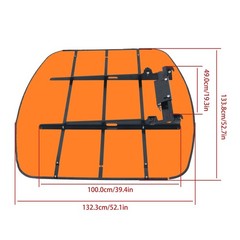 Block The Rain For Rops Canopy For Tractor and Mowers Umbrella 52″ X 52″