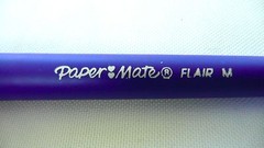 PAPER MATE Flair Felt Tip Blue Pens SET OF 12 Office/School Supplies >NEW<