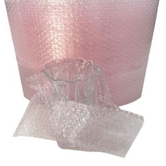 UOFFICE Polyethylene Pink Anti-Static Small Bubble Roll 175′ x 12″