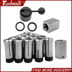 Findmall 5C Collet Set 15 Pc 1/8 to 1 Inch Fractional 5 Pc Collet Block Kit