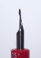1.15mm (.0453″) single flute carbide endmills for soft plastic – flex endmill