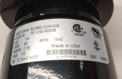 Bison 011-348-0021 Gear Motor # 348 1/4hp 90V-DC 21.6:1 1845rpm 32-999-2004-048