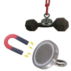 100-1000LB Fishing Magnets Pulling Force Super Strong Round Rare Earth Neodymium