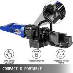VEVOR Rebar Bender 900W RB16mm( 5/8″)Electric Hydraulic Hand Held 0°-130°Bending