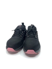 SPIEZ Women’s 8 Composite Toe Safety Shoes Black Pink Work Sneakers
