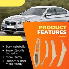 Beige Interior Door Pull Handle Kit Compatible with5 Series F10 F11 520i 520d…