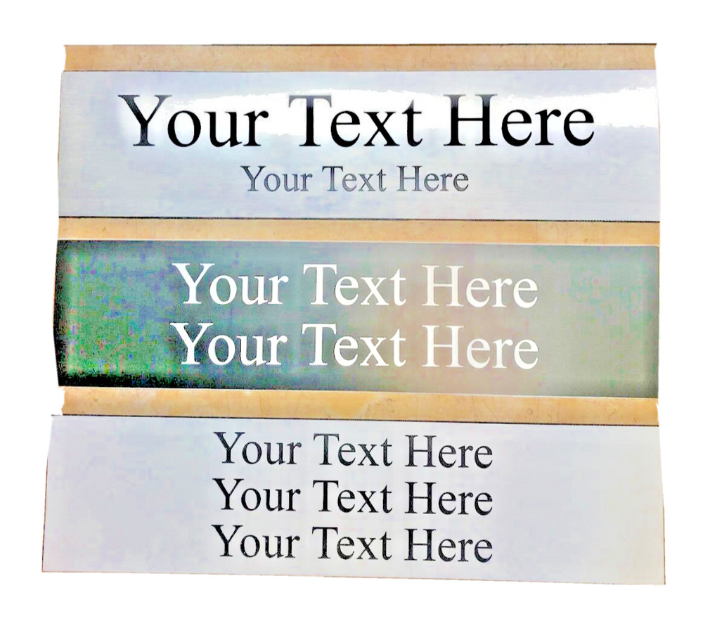 2″ X 8″ NAME PLATE SIGN ENGRAVED FOR OFFICE DESK OR DOOR CUSTOM PERSONALIZED