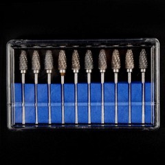 10 Pcs Dental Tungsten Carbide Steel Burs Acrylic Coarse Cutters 2.35mm L4 F6
