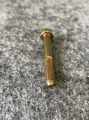 Lot Of 85 1/4-20 x 2″ Hex Head Screw Zinc Yellow-Chromate Plated Grade 8 Steel