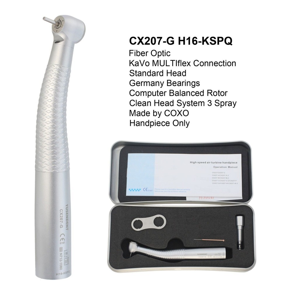 COXO Dental Handpiece Fiber Optic High Speed Turbine CX207-G KaVo MULTIflex LED