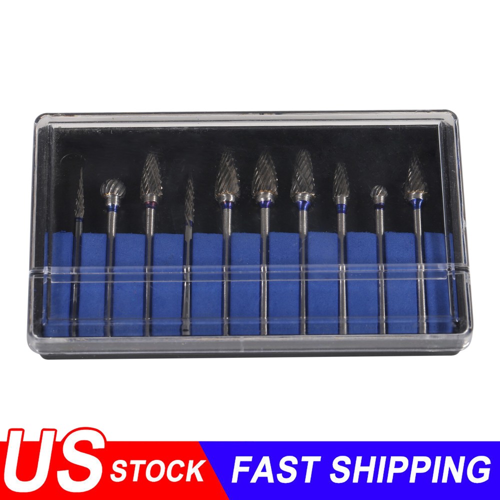 10-100Pcs Tungsten Steel Dental Carbide Burs Lab Burrs Tooth Drill 2.35mm Shank