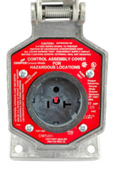 BOX OF 2 CROUSE-HINDS ENR5201 Receptacle 2p 3w 20a Amp 125v-ac new