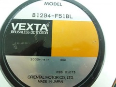 186591 New-No Box; Vexta B1294-F51BL Brushless DC Motor; 2000r/min; 40Watt
