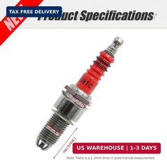 4 Pack D8TC 3 Electrode Spark Plug Replacement for CG 125cc 150cc 200cc 250cc CF