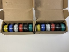 2- NEW Donoky Silicone Wire Kit 18AWG (Tinned Copper) 25 Foot Spools/ 6 Colors