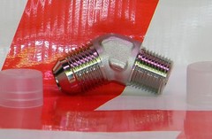 NEW 1/2″ MJIC x 1/2 MNPT 45° 316 Stainless Steel 37° Adapter Fitting -8 Parker