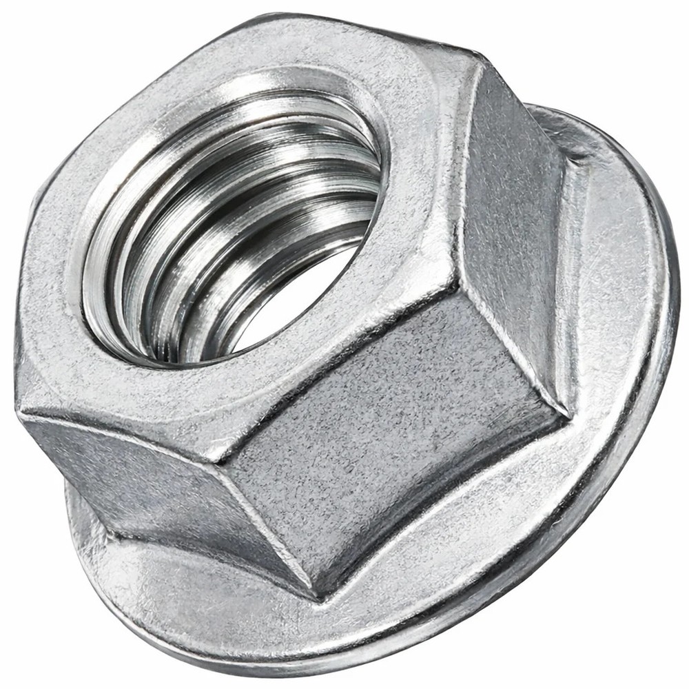 BULK BOX! M16-2.00 COARSE Class 8 Hex Serrated Flange Nut Zinc CR+3 300pcs