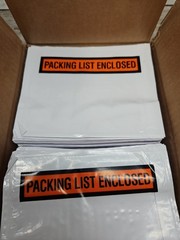 Tape Logic PL12 Packing List Enclosed Envelopes 4 1/2″ x 5 1/2″ 1000/CASE Dented