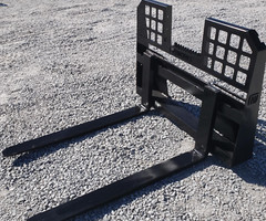 48″ Long 4,000 Pound Walk Through Pallet Forks Fits Bobcat Skid Steer Loader