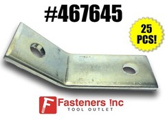 (QTY 25) 2-Hole 45° Open Corner Angle for Unistrut B-Line Channel #467645 P1546