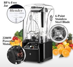 Commercial Blender for Smoothies 2200W With Soundproof Cover, 2200 ML, 15 Spe…