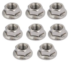 M10 X 1.25Mm Pitch Metric Fine Pitch 304 Stainless Steel Hexagonal Flange Nuts