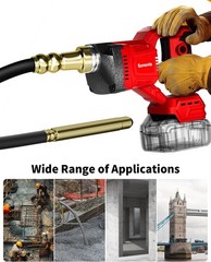 Cordless Concrete Vibrating Tool Compatible with Milwaukee 18V Battery, 600W Pow
