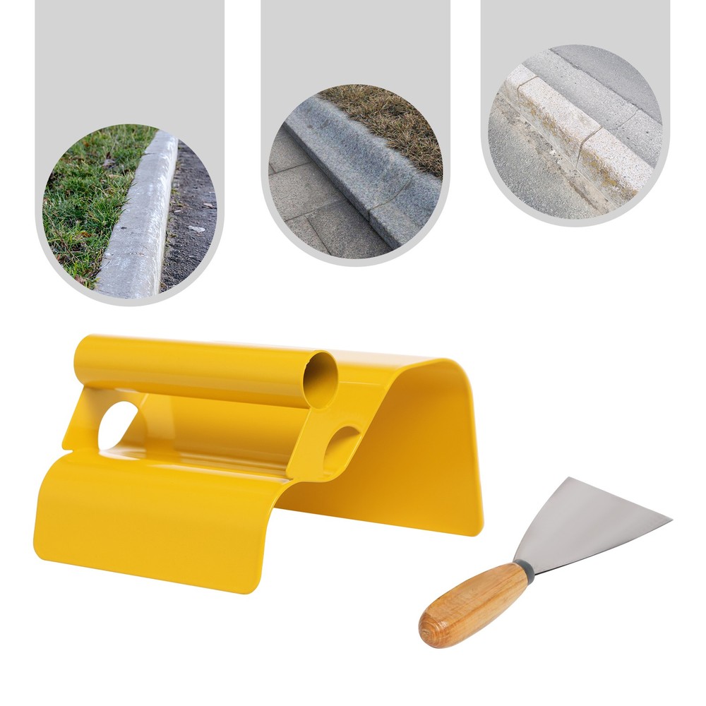 Cement Model Making Tool w/Handle&Putty Knife Landscape Curb Trowel Curbing USA
