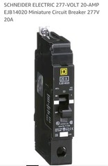 Square D EDB14020 Miniature Circuit Breaker – SCHNEIDER ELECTRIC