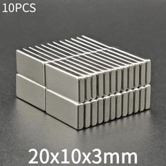 10/20pcs Super Strong Block Fridge Magnets Rare Earth Neodymium 20mm X 10mm X 3m