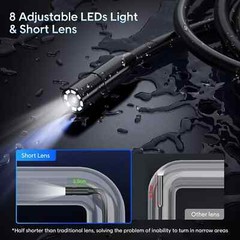 4.3″ IPS 1080P HD Screen Handheld Industrial 5m Endoscope Camera Pipe Waterproof