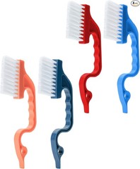 Window Track Cleaning Brush with Ergonomic Handle and Built-in Scraper, Multipur