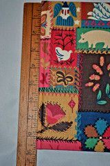 Markings Vintage Fabric Journal Gorgeous Floral Pig Swan Cow Multicolor Design
