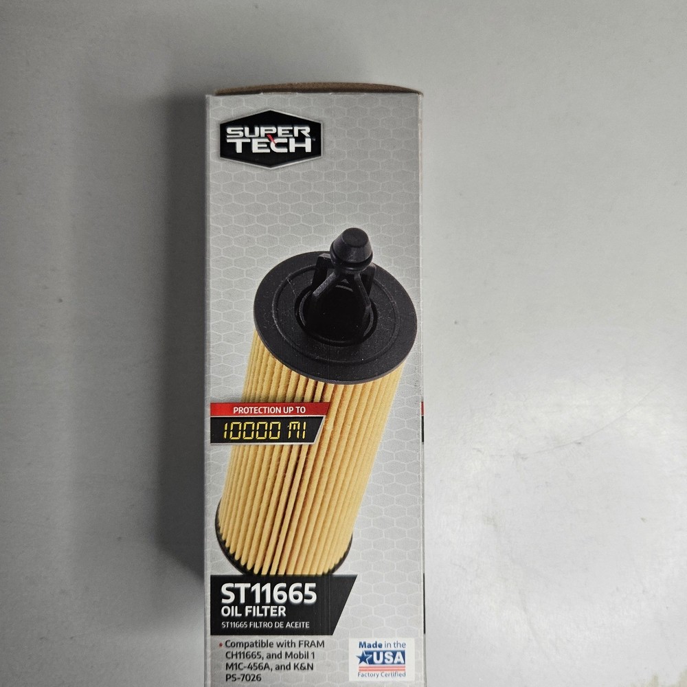 Super Tech ST11665 Oil Filter 10000 Mile Protection Made in USA ST11665